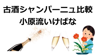【2020/2/28開始】シャンパーニュ古酒比較と小原流いけばな